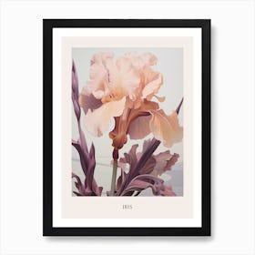 Floral Illustration Iris 1 Poster Art Print