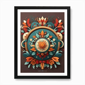 Abstract Floral Design Art Print