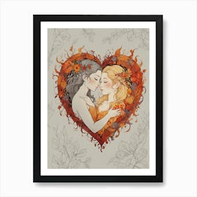 Autumn Heart 2 Art Print