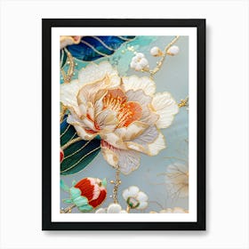 Chinese Silk Embroidery 7 Art Print