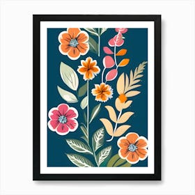 Floral Wallpaper Art Print