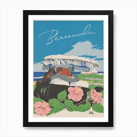 Bermuda Vintage Travel Poster Art Print