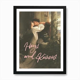 Hug And Kisses Art Print