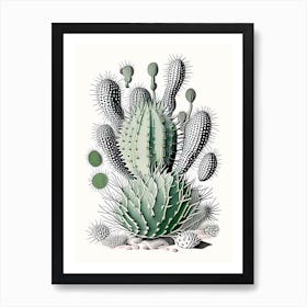 Parodia Cactus William Morris Inspired 1 Art Print