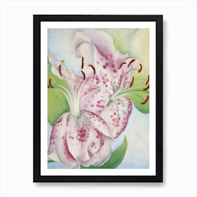 Georgia O'Keeffe - Pink Spotted Lily 1 Art Print