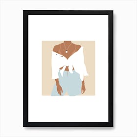 Summer Cutout Fashion Shirt Art Print