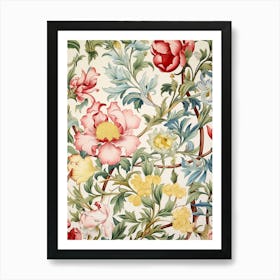 William Morris Floral Wallpaper 1 Art Print