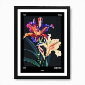 No Rain No Flowers Poster Gladiolus 1 Art Print