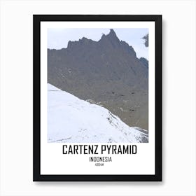 Cartenz Pyramid, Mountain, Nature, Art, Wall Print Art Print