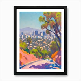 Abstract Runyon Canyon Painting 3 Art Print