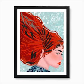 Red Hair Art Print