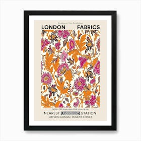 Poster Flower Luxe London Fabrics Floral Pattern 2 Art Print