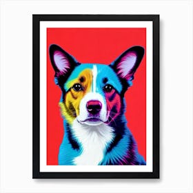 Cardigan Welsh Corgi Andy Warhol Style Dog Art Print