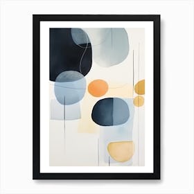 Soft Blues Abstract 2 Art Print