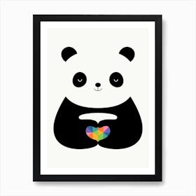 Panda Love Art Print