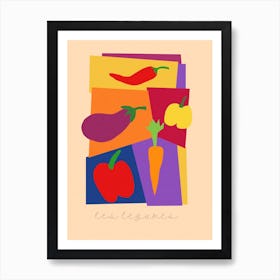 Matisse French Vegetable Cutout Art Print