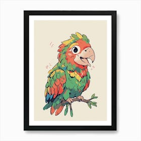 Cute Parrot Art Print