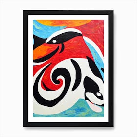 Orca (Killer Whale) Matisse Inspired Art Print