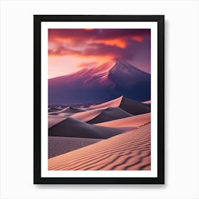 Sunset In The Desert 6 Art Print