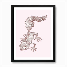 Lizard Abstract Art Print