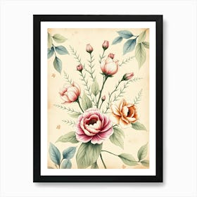 Floral Bouquet 1 Art Print