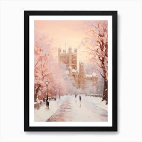 Dreamy Winter Painting Windsor United Kingdom 1 Art Print