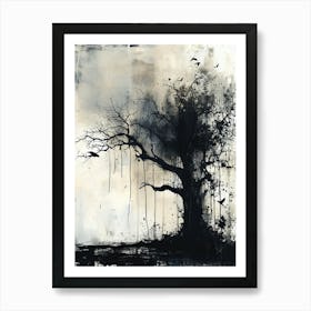 'Dead Tree', Minimalism Art Print