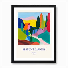 Colourful Gardens Volksgarten Austria 2 Blue Poster Art Print