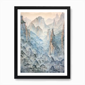 Zhangjiajie National Forest Park China 4 Art Print