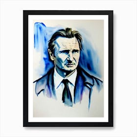 Liam Neeson In Schindler'S List Watercolor Art Print