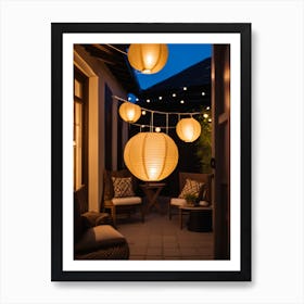 Paper Lanterns Art Print