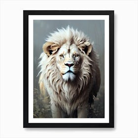 White Lion 3 Art Print