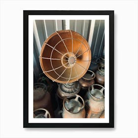 Copper Heat Lamp Art Print