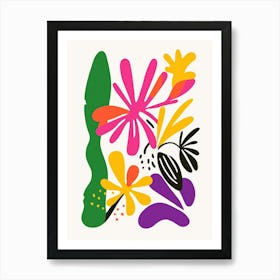 Flowers By Person 1 Art Print