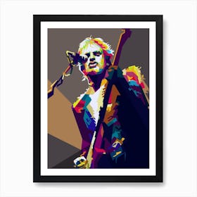 Sting The Police An English Singer Musician Pop Art Wpap Art Print
