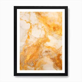 Golden Marble 1 Art Print