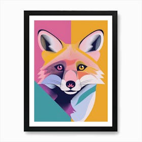 Graphic Fox Portrait Art Print