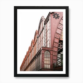 Red Industrial Station // Antwerp, Belgium Travel Photography Art Print
