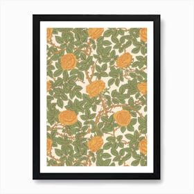 Rose, William Morris Art Print