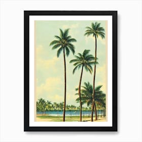 Delray Beach Florida Vintage Art Print