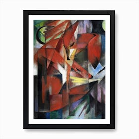 The Foxes (1913), Franz Marc Art Print