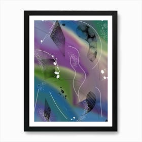 Interstellar Travel Abstract Art Print