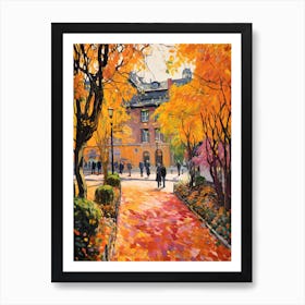 Tivoli Gardens, Italy In Autumn Fall Illustration 0 Art Print