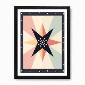 Cute Pastel Star Digital Illustration   1 Art Print