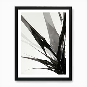 Abstract Black And White 1 Art Print