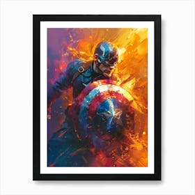 Captain America 52 Art Print