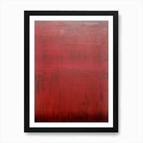 Red fields Art Print