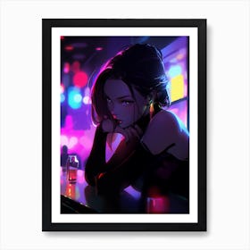 Anime Girl Art Print