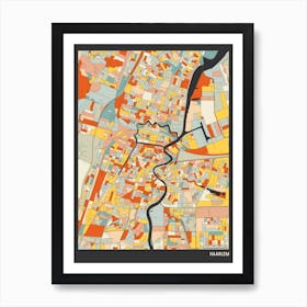 Haarlem Netherlands Map Art Print