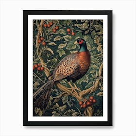 William Morris Pheasant Bird Vintage  Art Print